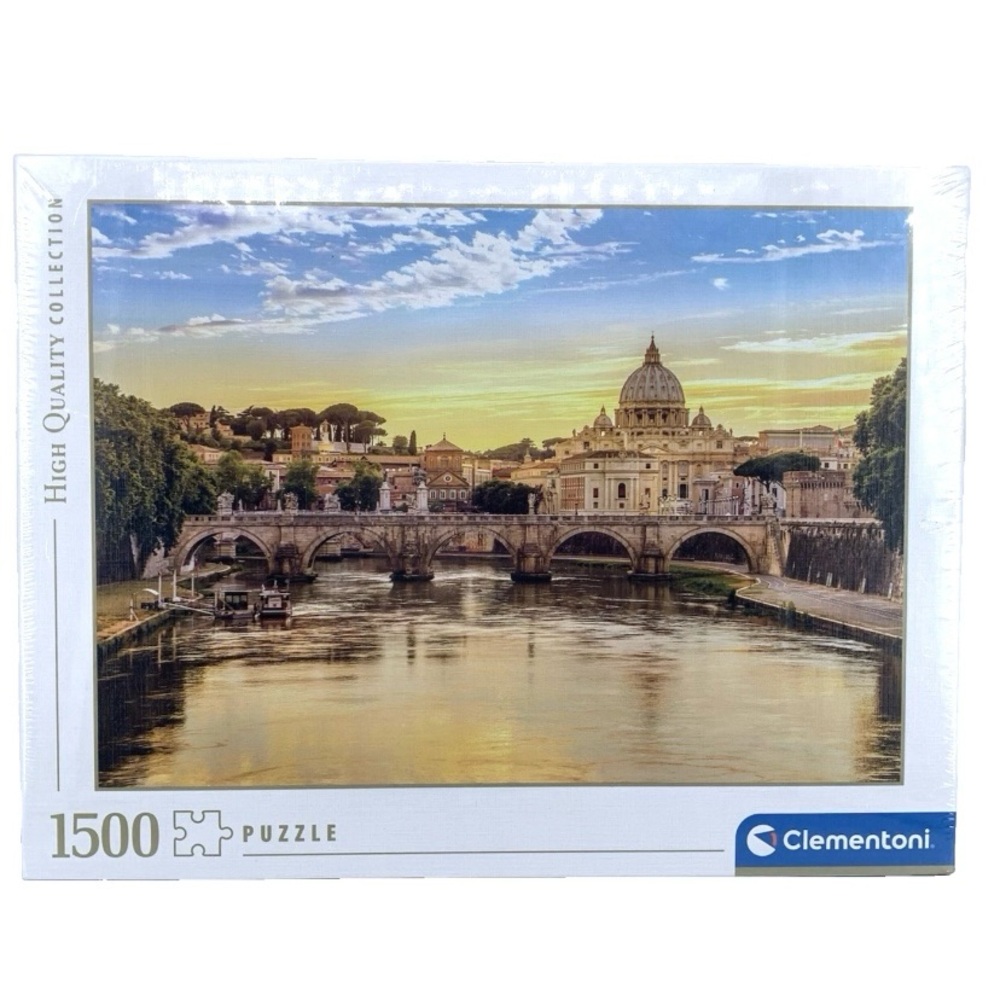 Clementoni Rome Italy 1500 Piece Jigsaw Puzzle Vatican City NEW Sealed Package